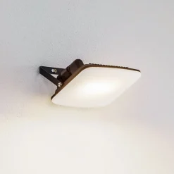 Prios LED buiten wandlamp Kaison, antraciet, 14 cm