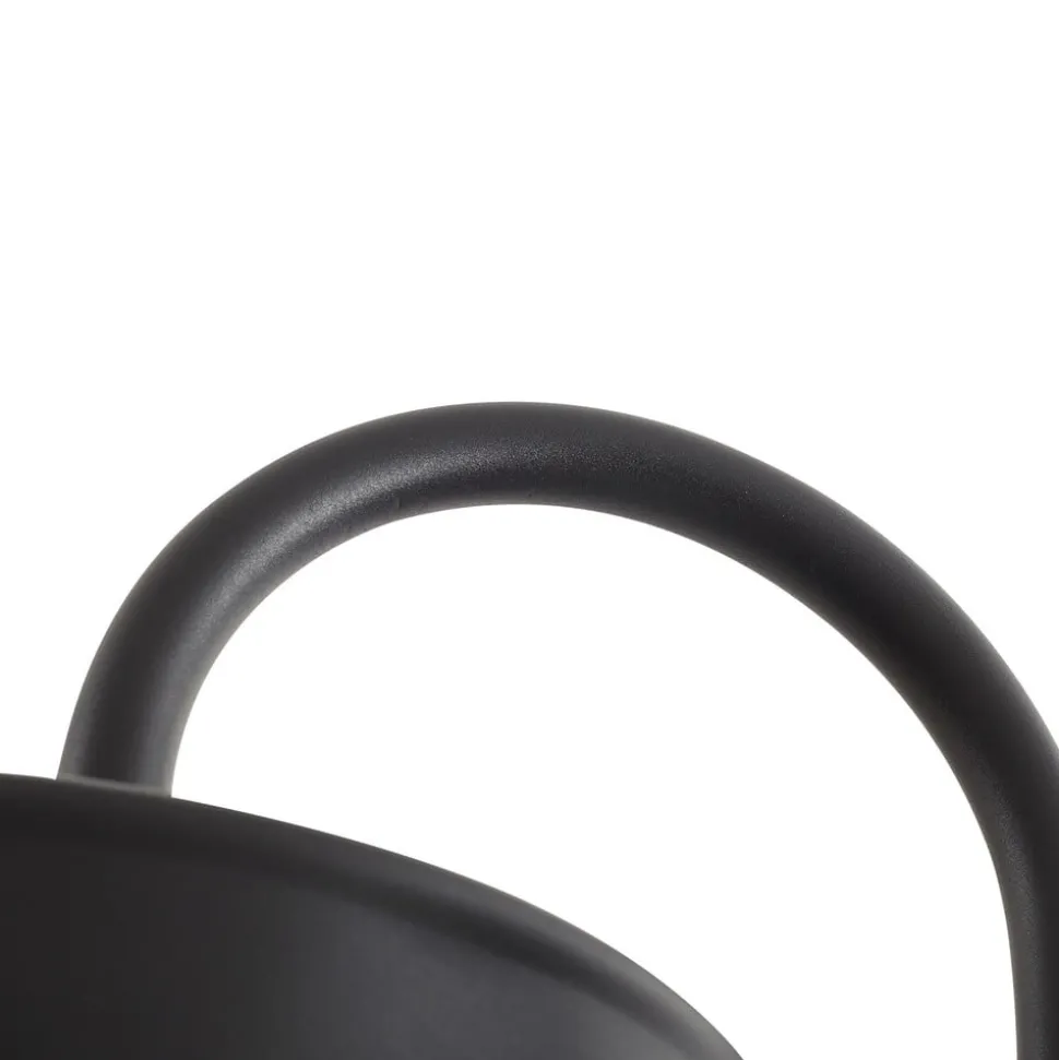 Prios LED buitenlamp Thorus, 204 cm, zwart, 3-lamps, IP44