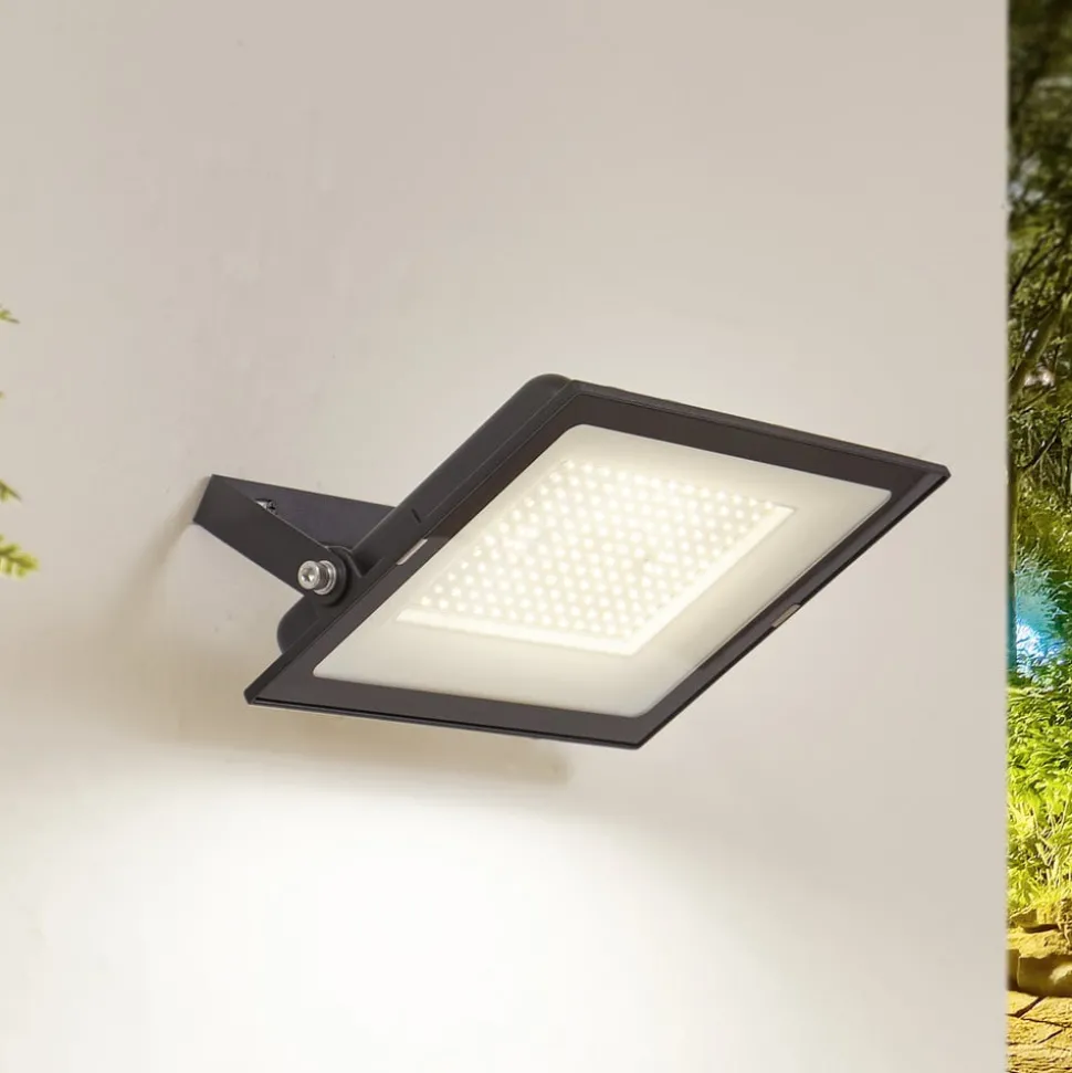 Prios LED buitenspot Maikel, 150W, 12000lm, metaal