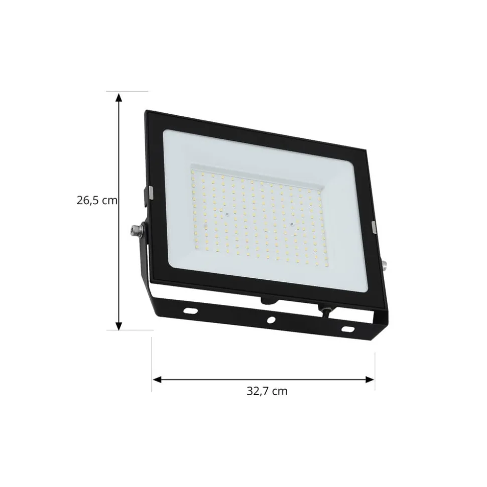 Prios LED buitenspot Maikel, 150W, 12000lm, metaal