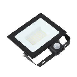 Prios LED buitenspot Maikel, 50W, 4000lm, metaal, sensor