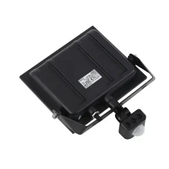 Prios LED buitenspot Maikel, 50W, 4000lm, metaal, sensor