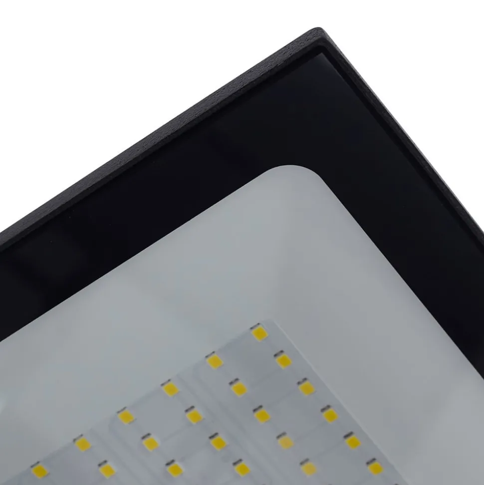 Prios LED buitenspot Maikel, 100W, 8000lm, metaal