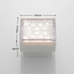 Prios LED grondspot inbouwlamp Ewgenie, 10 cm, transparant