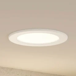 Prios LED inbouwlamp Cadance, wit, 17 cm, CCT, IP44