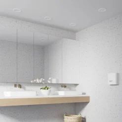 Prios LED inbouwlamp Cadance, wit, 17 cm, CCT, IP44