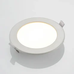 Prios LED inbouwlamp Cadance, wit, 17 cm, CCT, IP44