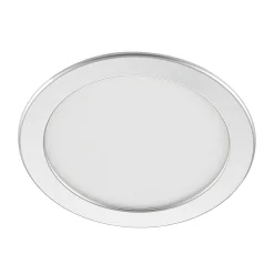 Prios LED inbouwlamp Cadance, zilver, 22 cm, CCT, IP44