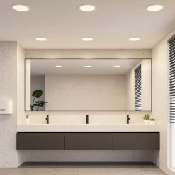 Prios LED inbouwlamp Cadance, wit, 24 cm, CCT, IP44