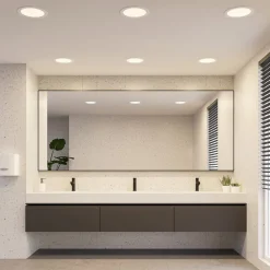 Prios LED inbouwlamp Cadance, wit, 24 cm, set van 3, CCT