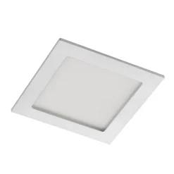 Prios LED inbouwlamp Helina, zilver, 16,5 cm, dimbaar