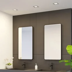 Prios LED inbouwlamp Helina, zilver, 11,5 cm, dimbaar