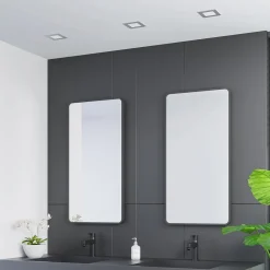 Prios LED inbouwlamp Helina, zilver, 11,5 cm, dimbaar