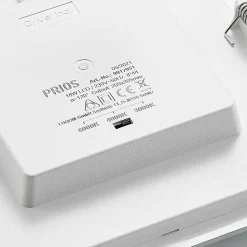 Prios LED inbouwlamp Helina, zilver, 22 cm, 18 W, dimbaar