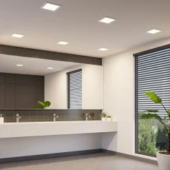 Prios LED inbouwlamp Helina, wit, 22 cm, 18 W, dimbaar