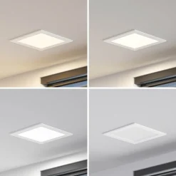 Prios LED inbouwlamp Helina, wit, 22 cm, 18 W, dimbaar