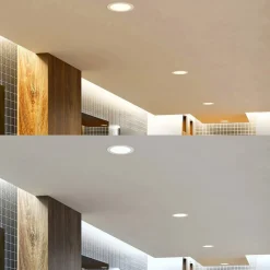 Prios LED inbouwlamp Rida, 10st, wit, 23cm, 25W, CCT, IP44