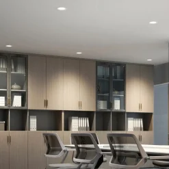 Prios LED inbouwspot Rida, wit. Ø 15 cm, CCT, IP44