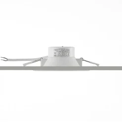 Prios LED inbouwspot Rida, wit. Ø 15 cm, CCT, IP44