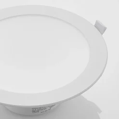 Prios LED inbouwspot Rida, wit. Ø 23 cm, 25W, CCT, IP44