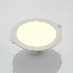 Prios LED inbouwspot Rida, wit. Ø 23 cm, 30W, CCT, IP44