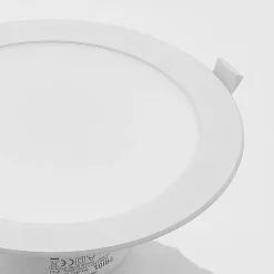 Prios LED inbouwspot Rida, wit. Ø 23 cm, 30W, CCT, IP44