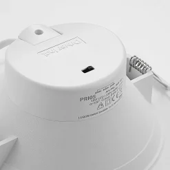 Prios LED inbouwspot Rida, wit. Ø 19 cm, CCT, IP44