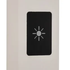 Prios LED kantoor vloerlamp Taronis, wit, 195 cm, dimbaar