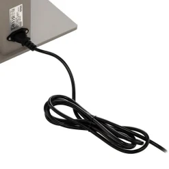 Prios LED kantoor vloerlamp Taronis, zilver, 195 cm, dimbaar