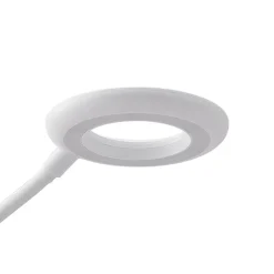 Prios LED klemlamp Harumi, wit, oplaadbare batterij, USB, 51 cm hoog