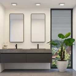 Prios LED plafondlamp Alette, zilver, 17,2 cm, dimbaar