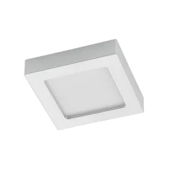 Prios LED plafondlamp Alette, zilver, 17,2 cm, dimbaar