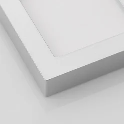 Prios LED plafondlamp Alette, zilver, 17,2 cm, dimbaar