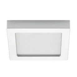 Prios LED plafondlamp Alette, zilver, 22.7cm, 24W, dimbaar