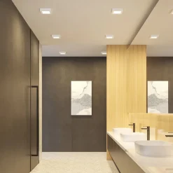 Prios LED plafondlamp Alette, wit, 17,2 cm, dimbaar