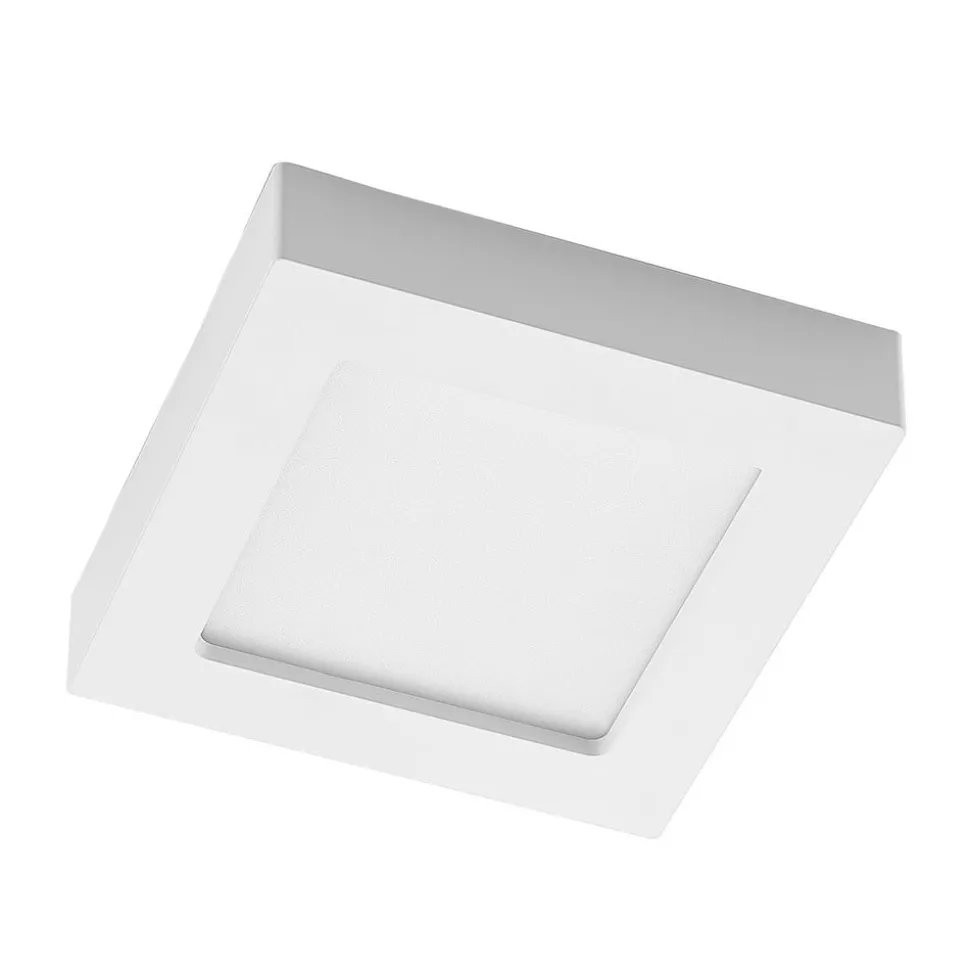 Prios LED plafondlamp Alette, wit, 17,2 cm, dimbaar