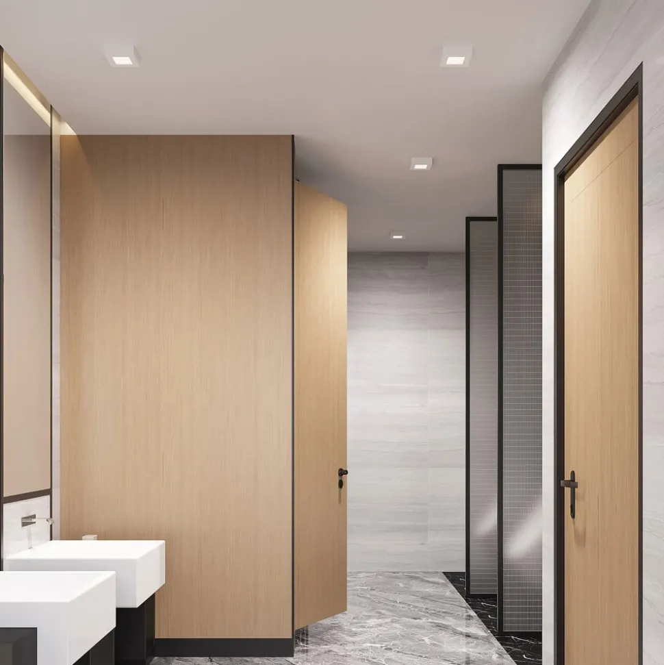 Prios LED plafondlamp Alette, wit, 12,2 cm, dimbaar