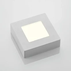 Prios LED plafondlamp Alette, wit, 12,2 cm, dimbaar