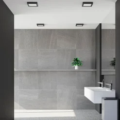 Prios LED plafondlamp Alette, zwart, 18 W, CCT, dimbaar