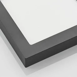 Prios LED plafondlamp Alette, zwart, 18 W, CCT, dimbaar