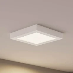 Prios LED plafondlamp Alette, wit, 22,7 cm 24W, dimbaar