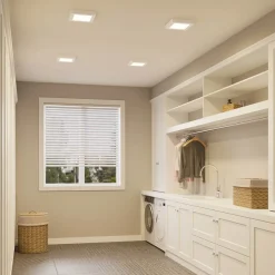 Prios LED plafondlamp Alette, wit, 22,7 cm 24W, dimbaar