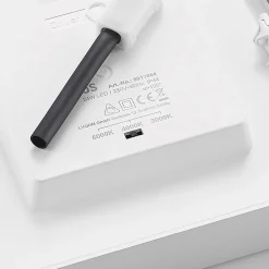 Prios LED plafondlamp Alette, wit, 22,7 cm 24W, dimbaar