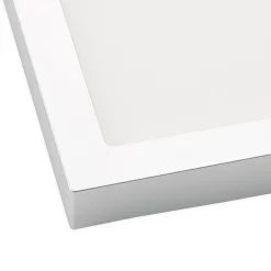 Prios LED plafondlamp Alette, zilver, 22,7cm, 18W, dimbaar