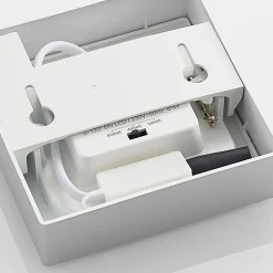 Prios LED plafondlamp Alette, zilver, 12,2 cm, dimbaar