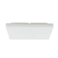 Prios LED plafondlamp Artin, 33 cm, wit, hoekig, sensor