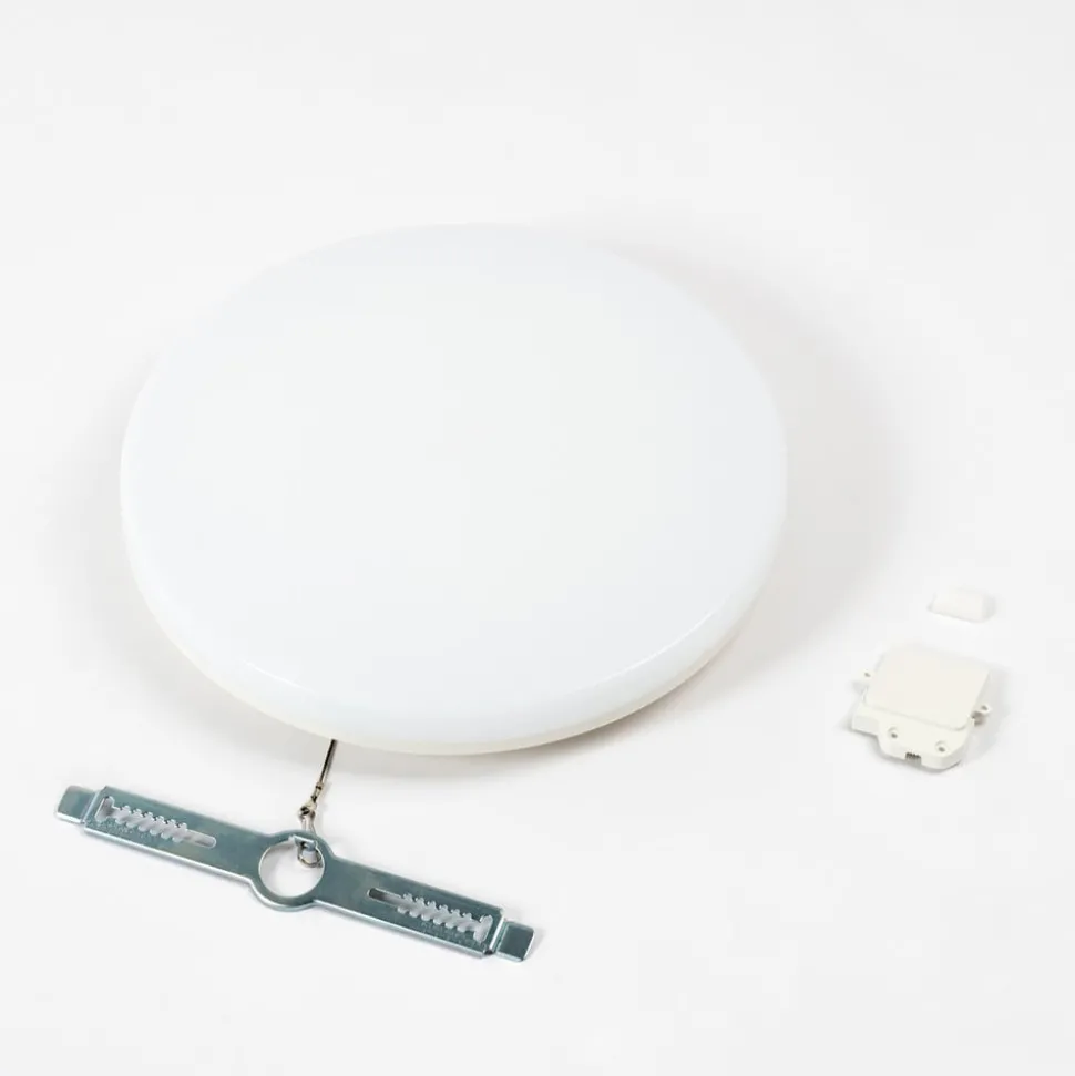 Prios LED plafondlamp Artin, Ø 28 cm, wit, CCT, IP65