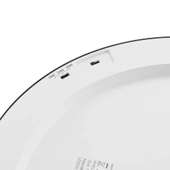 Prios LED plafondlamp Aureka, Ø 33 cm, zilver, metaal