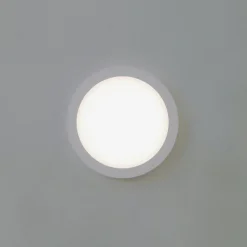 Prios LED plafondlamp Aureka, bewegingsmelder, Ø 23 cm, wit