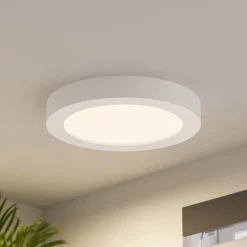 Prios LED plafondlamp Edwina, wit, 25 cm, CCT, IP44